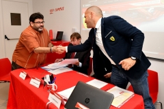 Javier Beltran signing the SFC Agreement